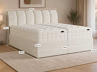 Premium duitse boxspring 200 x 200 cm - afbeelding 2 van  8