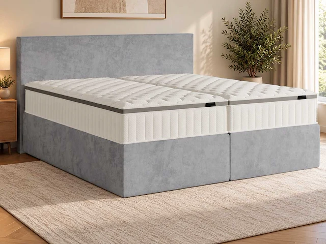 Premium duitse boxspring 200 x 200 cm - afbeelding 1 van  8