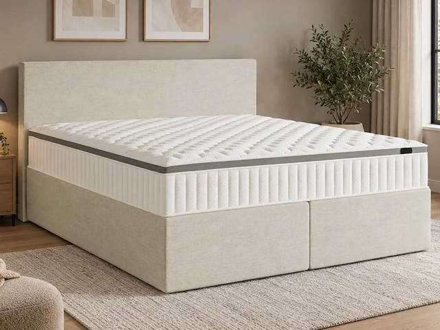 Premium duitse boxspring 200 x 200 cm - afbeelding 1 van  10