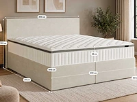 Premium duitse boxspring 200 x 200 cm - afbeelding 3 van  10