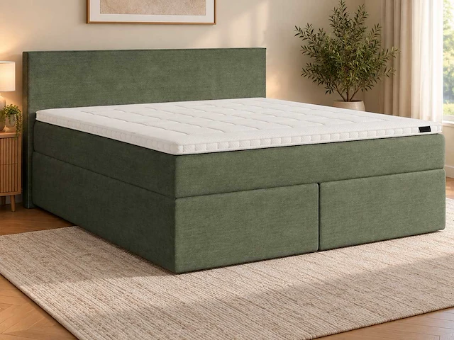 Premium duitse boxspring 200 x 200 cm - afbeelding 1 van  8