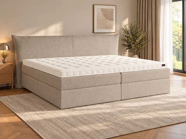 Premium duitse boxspring 226 x 220 cm - afbeelding 1 van  9