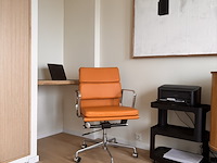 Premium eames ea217 bureaustoel in tan leather, tan leather - afbeelding 10 van  10