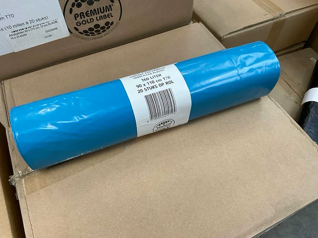 Premium gold label 90x110cm t70 rol á 20 stuks ldpe afvalzakken (70x) - afbeelding 2 van  2