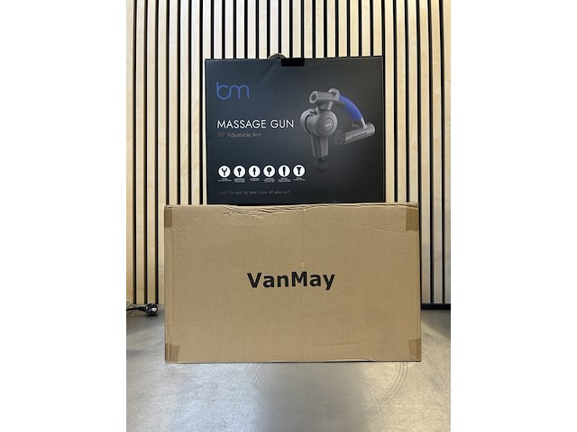 Premium massage gun in koffer met 6 opzetstukken, bluemay - afbeelding 1 van  3