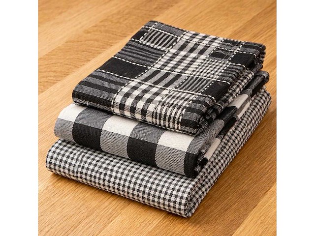 Premium theedoek - zwart - 3 modellen (600x) - afbeelding 1 van  1