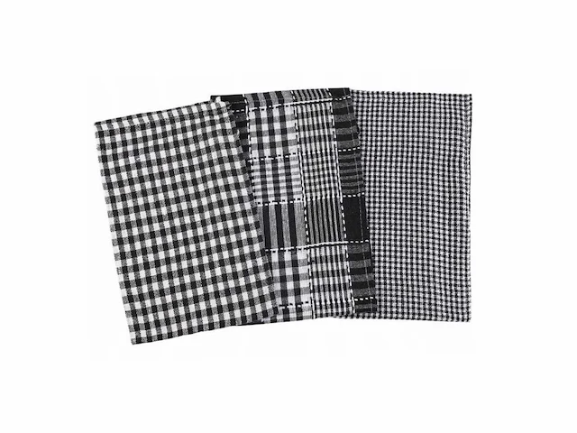 Premium theedoek - zwart - 3 modellen (600x) - afbeelding 2 van  3
