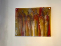 Prent figuren in warm licht 120x80 cm - afbeelding 1 van  1