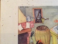 Prent labo 16e eeuw / reclame penicilline - afbeelding 2 van  3