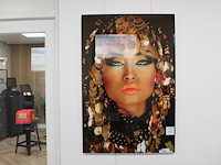 Prent op glasplaat. afmeting 80 x 120 cm. - afbeelding 1 van  1