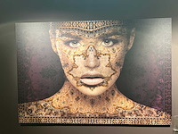 Prent vrouw met patroon 180x120 cm - afbeelding 1 van  3