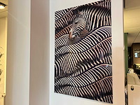 Prent zebra's 120x80 cm - afbeelding 1 van  2