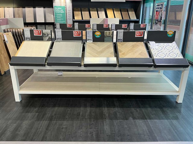 Presentatie tafel met vinyl samples (2x) - afbeelding 2 van  8