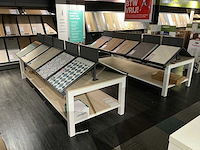 Presentatie tafel met vinyl samples (2x) - afbeelding 1 van  8