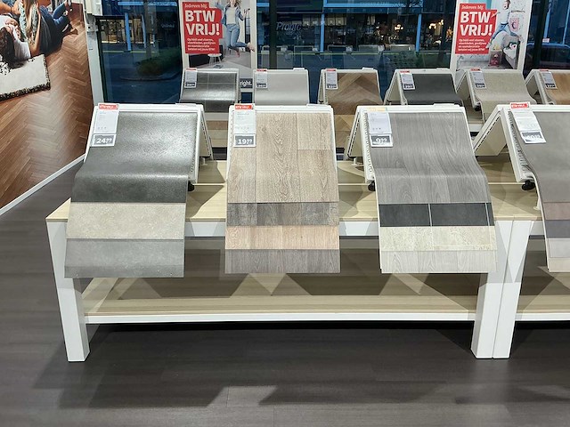 Presentatie tafel met vinyl samples (4x) - afbeelding 2 van  9