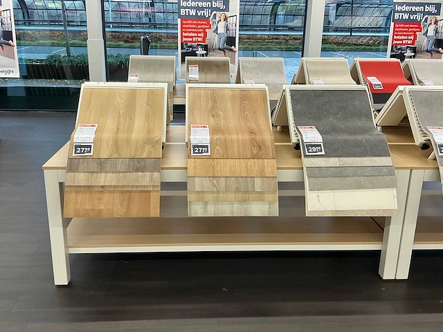 Presentatie tafel met vinyl samples (4x) - afbeelding 2 van  9