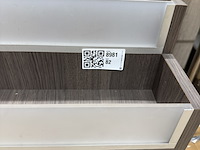 Presentatiemeubel met 2 lades aan voorzijde, houtdecor brown - afbeelding 8 van  8