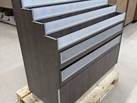Presentatiemeubel met 2 lades merkloos, presentatiemeubel, houtdecor brown - afbeelding 2 van  7
