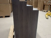 Presentatiemeubel met 2 lades merkloos, presentatiemeubel, houtdecor brown - afbeelding 5 van  7