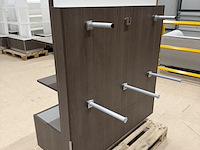 Presentatiemeubel met achterlade, houtdecor brown - afbeelding 5 van  8