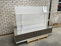 Presentatiemeubel vrijstaand, houtdecor brown - afbeelding 1 van  5