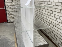 Presentatiemeubel vrijstaand, houtdecor brown - afbeelding 4 van  5