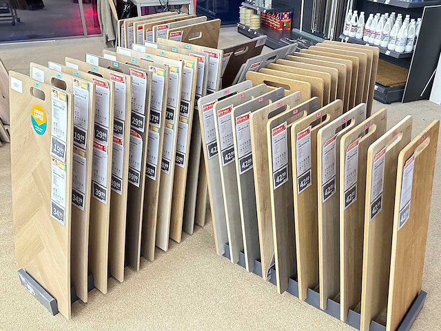 Presentatierek met vloersamples (14x) - afbeelding 1 van  4