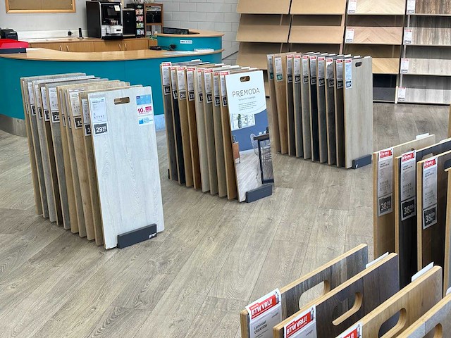 Presentatierek met vloersamples (19x) - afbeelding 2 van  3