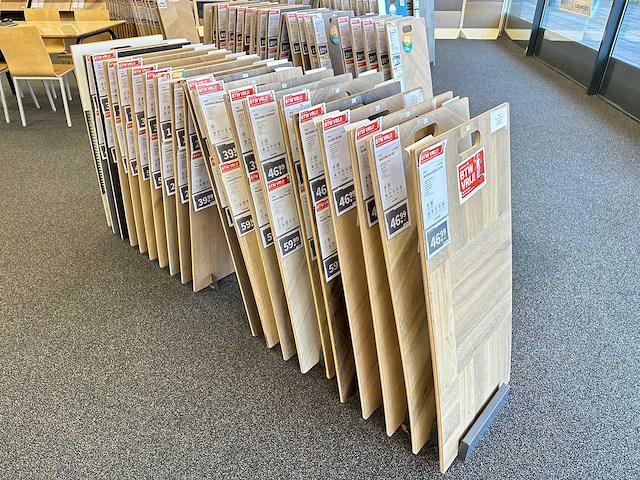 Presentatierek met vloersamples (21x) - afbeelding 1 van  4