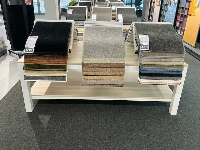 Presentatietafel met tapijt samples (4x) - afbeelding 6 van  13