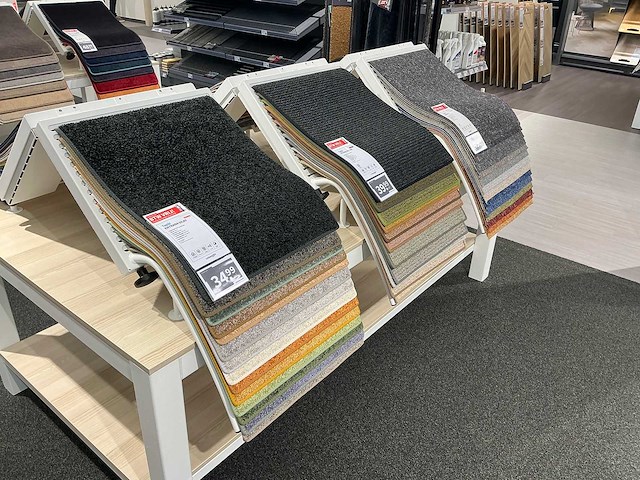 Presentatietafel met tapijt samples (4x) - afbeelding 13 van  13