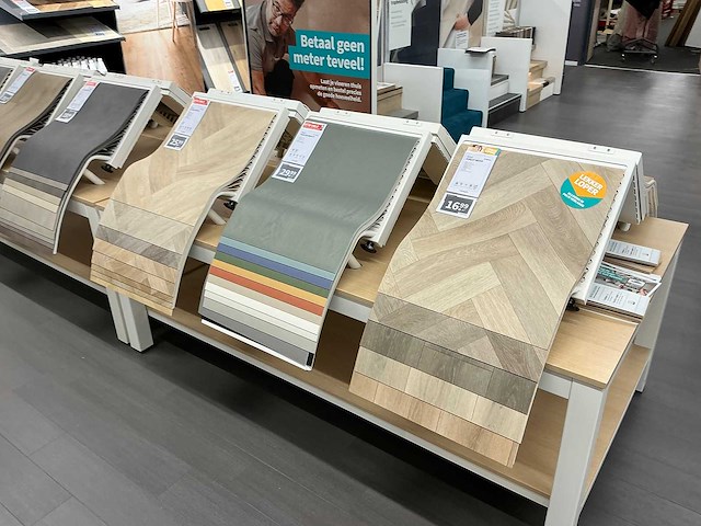 Presentatietafel met vinyl samples (2x) - afbeelding 6 van  7