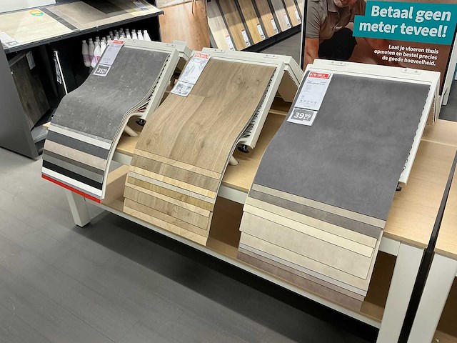 Presentatietafel met vinyl samples (2x) - afbeelding 7 van  7