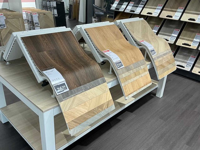 Presentatietafel met vinyl samples (2x) - afbeelding 7 van  9