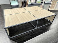 Presentatietafel voor vloerkleden (4x)