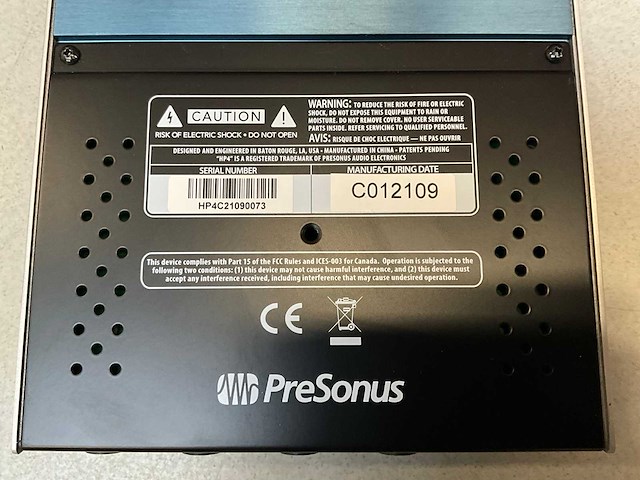 Presonus hp4 4-kanaals hoofdtelefoon versterker - afbeelding 4 van  4