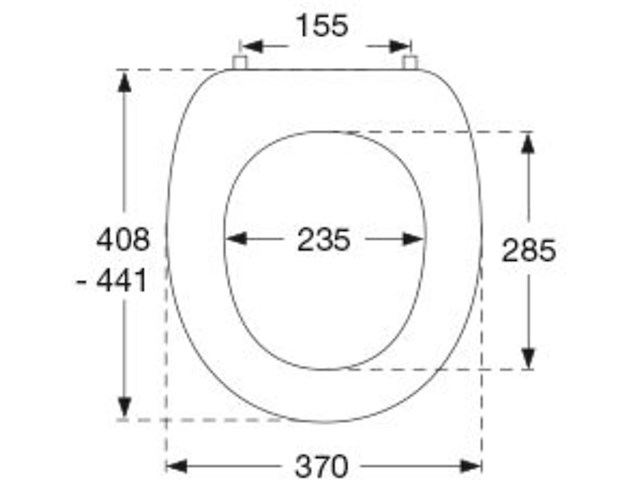 Pressalit 2000 closetzitting met rvs univertical scharnier pergamon - afbeelding 2 van  3
