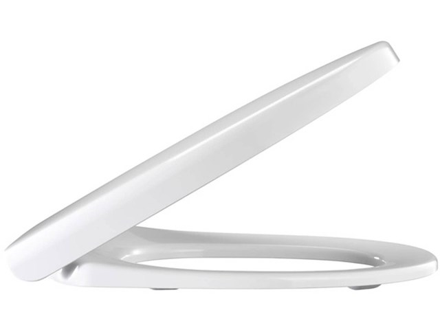 Pressalit 300 plus wc-bril met softclose mechanisme en da7 vast scharnier wit - afbeelding 1 van  5