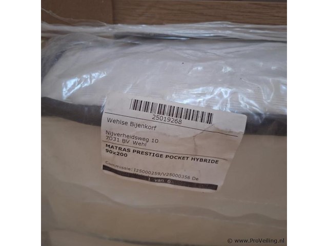 Prestige pocketveringmatras pocket hybride - 90x200cm - 2 stuks - afbeelding 2 van  2