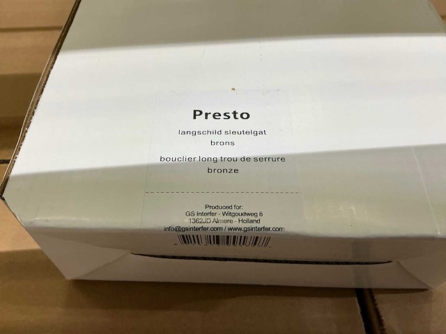 Presto langschild met sleutelgat (144x) - afbeelding 3 van  3