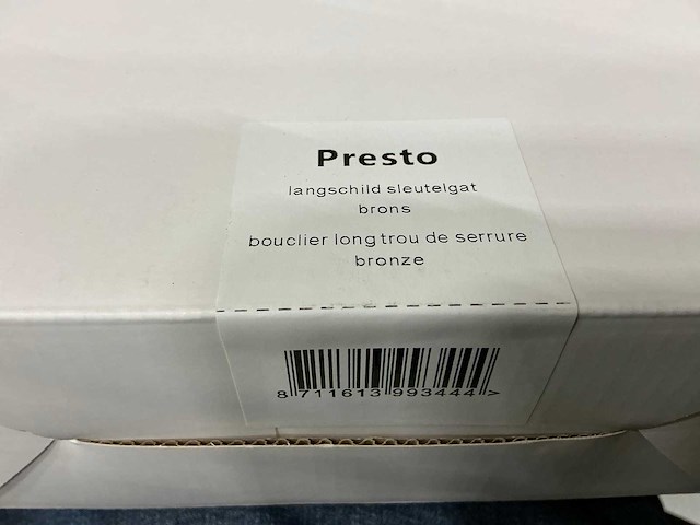 Presto langschild met sleutelgat (24x) - afbeelding 4 van  4