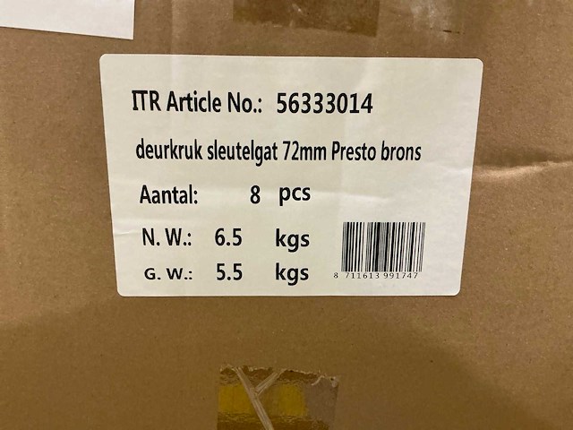 Presto langschild sleutelgat (16x) - afbeelding 5 van  5