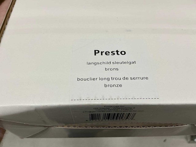 Presto langschild sleutelgat - afbeelding 4 van  4