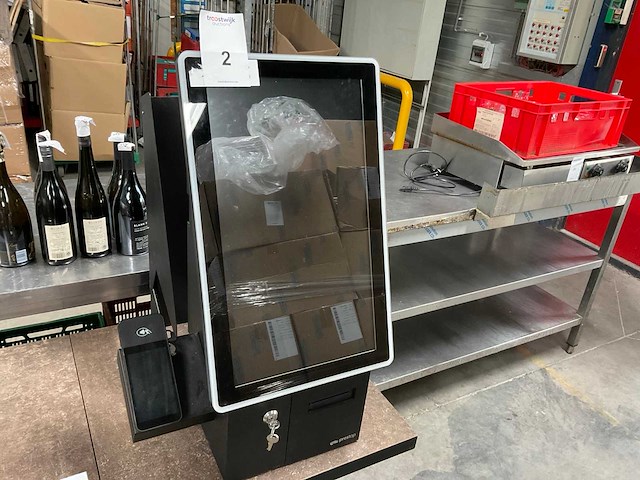 Prestop pt-kiosk-ev22p-desk-led-pay touchscreen kiosk - afbeelding 3 van  5