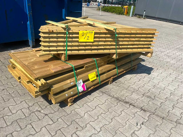Prieel middel vuren geïmpregneerd 290x234x270cm - afbeelding 2 van  7