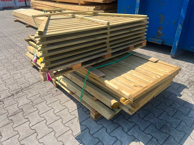 Prieel middel vuren geïmpregneerd 290x234x270cm - afbeelding 4 van  7
