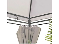 Prieel vernazza + ledverlichting + schaduwdoeken grijs 300x400x265cm - afbeelding 9 van  11