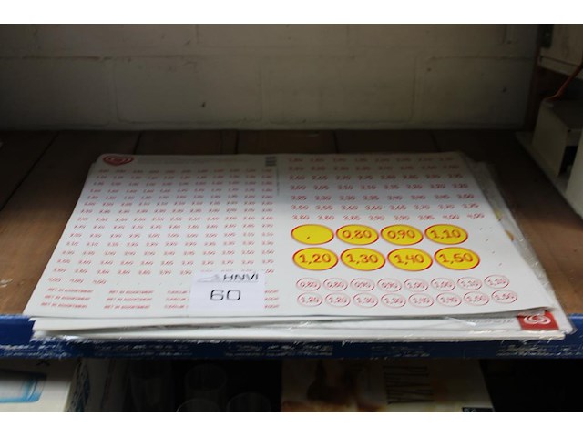 Prijs-stickers. - afbeelding 1 van  2