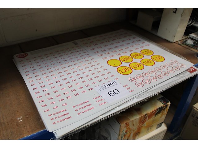Prijs-stickers. - afbeelding 2 van  2