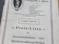 Prijslijst apparaten 1908. - afbeelding 2 van  5